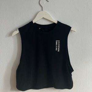 Gymshark “I lift because I am” tank (French)